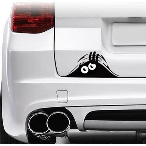 Styling Accessories Reflective Waterproof Fashion Funny Peeking Monster Sticker Vinyl Sticker 20x8cm