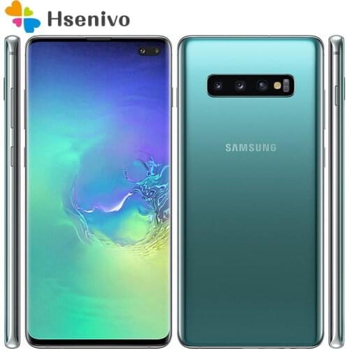 Samsung Galaxy S10+ Refurbished-Original S10 Plus G975U G975F 4G LTE Android Phone 6.4" 8GB ROM Camera 16MP GPS Wifi 4G Phone