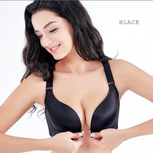 Comfortable Soft Cotton Front-Close Bralette Size 34-52 B C D Cup Big Size Bra Large Size Middle Age Women Everyday Wear