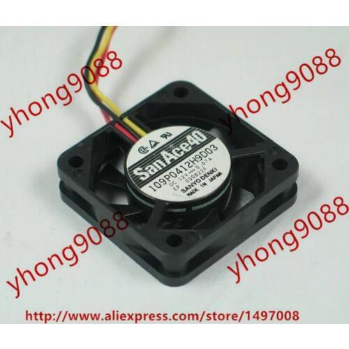 SANYO DENKI 109P0412H9D03 DC 12V 0.07A 40x40x10mm Server Cooling Fan