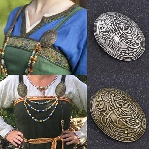Viking Werewolf Carved Rune Peace Brooch New Totem Badge Cosplay Europe Corsage Brooches Dragon Jewelry For Women
