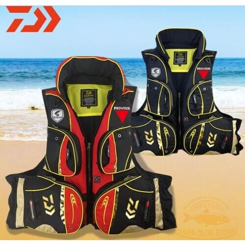 2021 DAIWA Fishing Reflected Light Life Vest Fishing Life Jacket Outdoor Vest DAWA High Buoyancy 120 Kg Multi-pocket Life Jacket