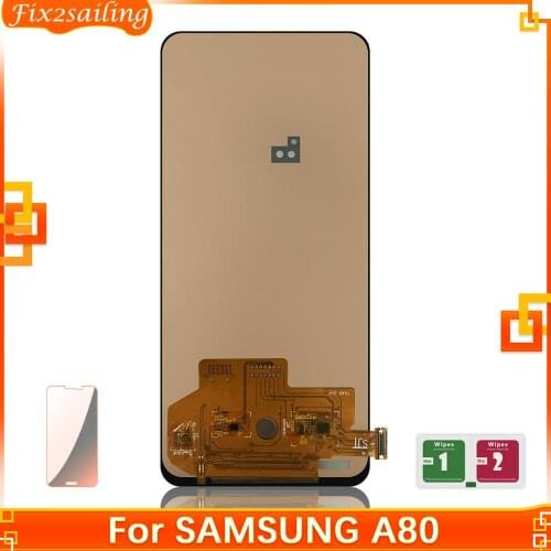 LCD Display For Samsung Galaxy A80 A805 A805F LCD Touch Screen Digitizer Assembly with Frame For SAMSUNG A80 A805 A805F/DS