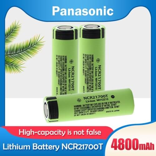 10-20PCS Panasonic NCR21700T 21700 3.7V 4800mAh Rechargeable Lithium Battery For High-power Flashlight Power Bank Electric car