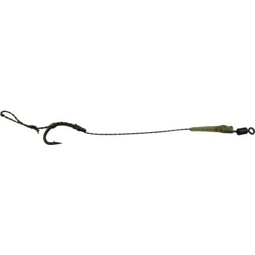 10 x Carp Fishing Combi Rigs -Wide Gape Barbed Hooks-Teflon (PTFE) Coated - Soft Hook Link - carp rigs