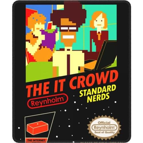 The It Crowd Nes 8 Bit Game Nerds Geek Computer Tech Britain Sitcom Mouse Pad Lockedge Desk Mat Pads Rubber Keyboard Desk Pad