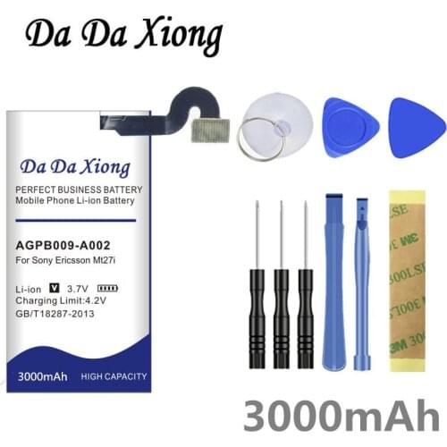DaDaXiong 3000mAh AGPB009-A002 Li-ion Phone Battery for Sony Ericsson Xperia MT27 MT27i