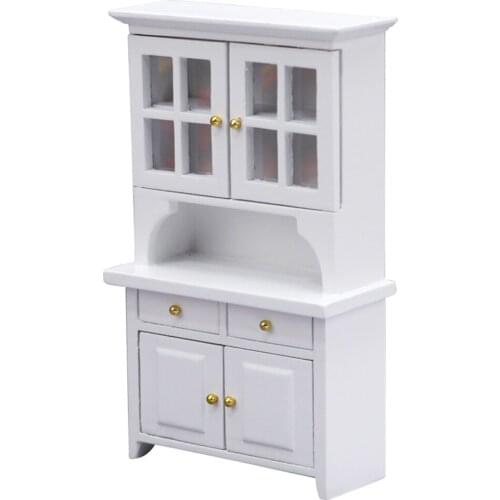 Wooden Shelves Storage 1:12 Dollhouse Kitchen Shop Home Furniture Decoration