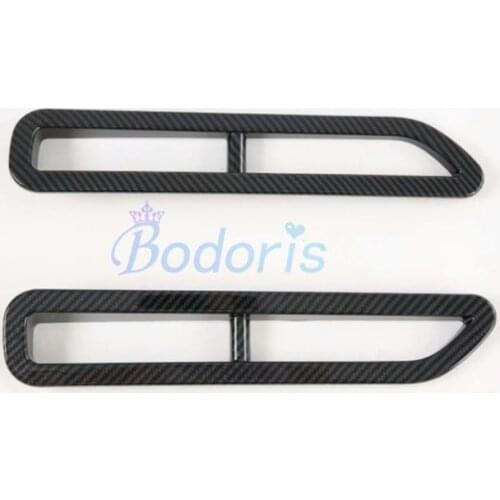 For Ford F150 RAPTOR 2017 2018 2019 Carbon Fiber Red Color Rear Fog Lamp Cover Light Overlay Foglight Trim Car Styling Accessory