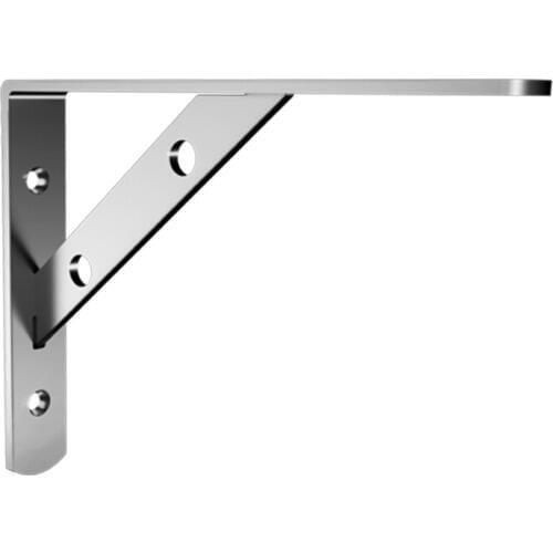 Two pieces of 6-16 inch stainless steel bracket with triangular bracket wall-mounted bracket thickening material