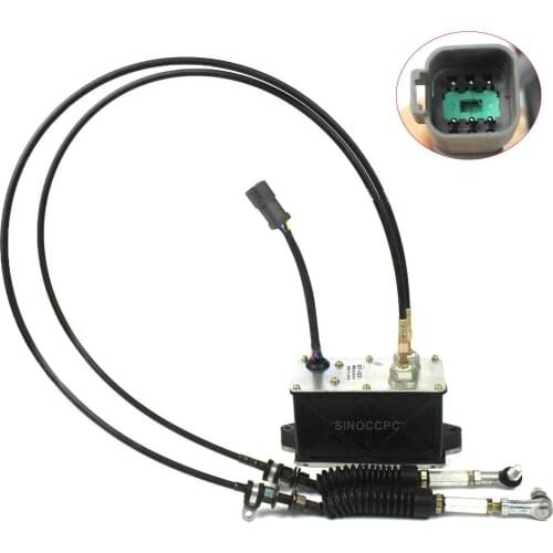 Throttle Motor 120-0002 247-5229 247-5231 For CAT 320B E312B Governor Motor w/ 6pins 2 cables 119-0633