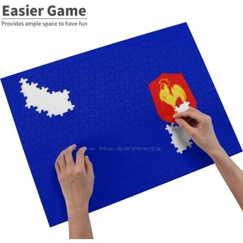 France Rugby 300 500 1000 Pcs Jigsaw Puzzle For Adult Kids Game Toy Gift Rugby Basketball Sports College Football Soccer