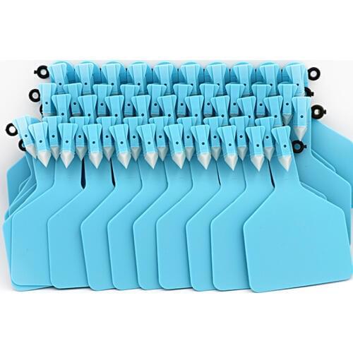 Livestock Identification One-piece Ear Tags for Goats Sheep Cattle Cows Pigs 50Pcs TPU Precision Ear Tags