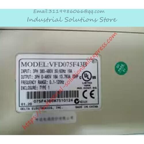 Inverter VFD075F43B 7.5KW 460V Ventilation Fan Water Pump Used