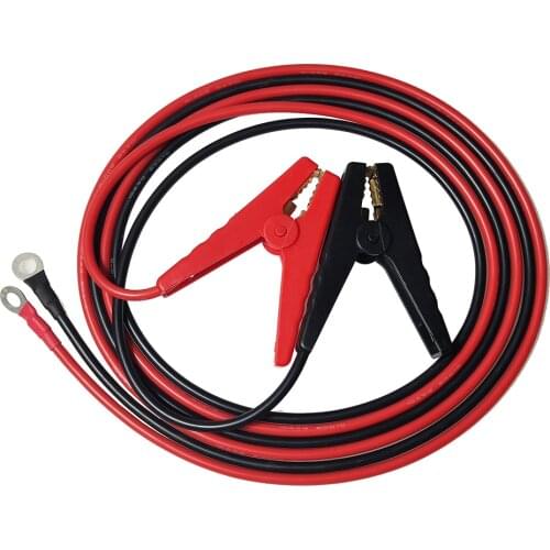 JKM Car Battery Charging Cable Pure Copper Clip 10AWG Silicone Wire 1.5m 2m For Power Portable Supply