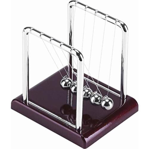 Newtons Cradle Steel Balance Ball Physics Science Pendulum Desk Toys Games Desk Home Decoration