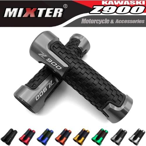 Motorcycle Accessories 22mm Hand Grips Rubber Gel Handle Grip Handlebar For KAWASAKI Z900 Z-900 2017 2018 2019 2020 2021 Z 900