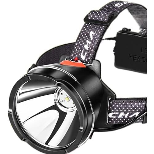 Ji fork head-mounted three-beam head lamp of long life rechargeable bright light fishing pheasant