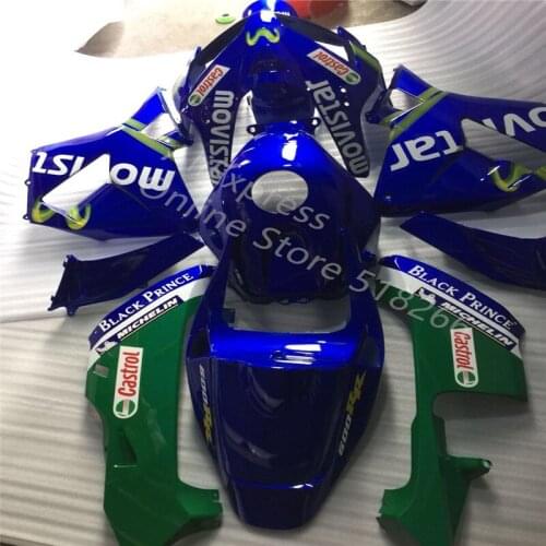 Injection Molding fairings for HONDA CBR600RR 2005 2006 CBR 600 RR 05 06 bodywork blue green fairing