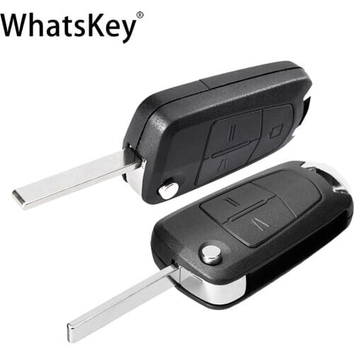 WhatsKey 2/3 Buttons Flip Remote Car Key Shell Cover Case For Opel Vauxhall Corsa D Insignia Astra J G Vectra C Zafira A Mokka