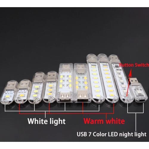 Mini Portable USB LED Light 5V SMD5730 Table Lamp flashlight Night light For Power Bank PC Laptop Book Light hiking Camping Lamp