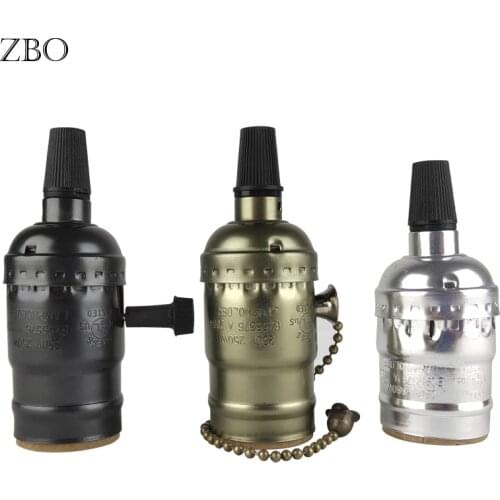 Retro Edison Lamp Base Aluminum Light Socket E27/E26 Lamp Head For Table Lamp Wall Lamp Pendant Lamp Vintage Lamp Holder
