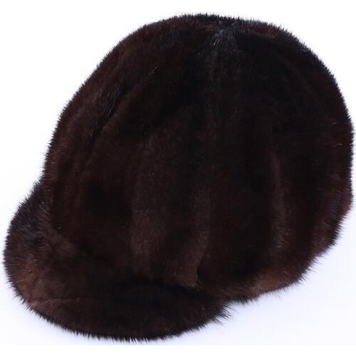 2020 100% Real Mink Fur Bonnet Hat Keep Warm Winter Caps Skullies Beanies Women Girl Lady Fur Hat Free Size Adjustable