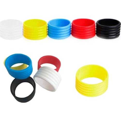 2pcs Tennis Racket Handle Silicone Ring Tennis Grip Elastic Protector Overgrip Fix Ring Absorbing Stretchy Rings