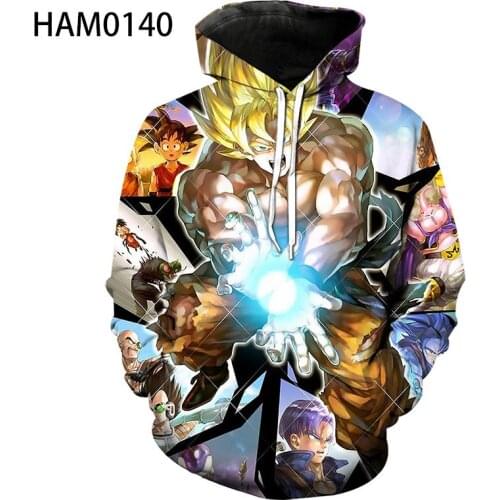 Hoodie Pullover New Mens and Womens Cotton Anime 3D Cool Childrens Hip Hop Summer Street Fashion Loose Sportswear