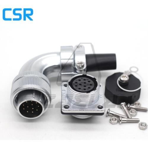 WEIPU WS20 series Right angle Waterproof Connector 12pin Industrial Male&Female Signal Adapter Medical Connector IP67