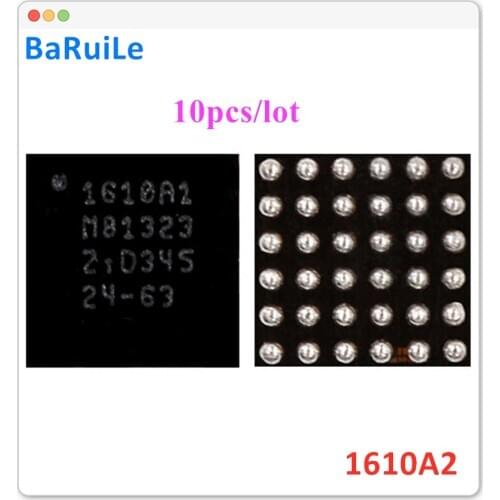 BaRuiLe 10pcs 1610A2 U2 Charging ic for iPhone 6 & 6Plus USB Charger ic 1610 1610A Chip 36pin on Board Ball Parts