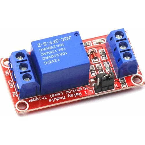1 way relay module with optocoupler isolation Support high and low level trigger 12V all the way