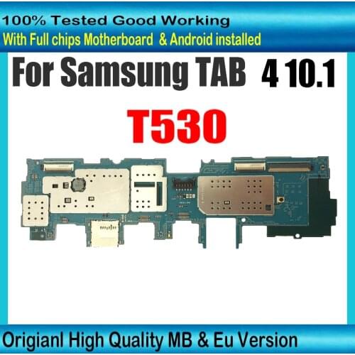 100% Original For Samsung Galaxy Tab 4 T230 T231 T235 Motherboard Eu Version with chips Logic board Good tested Working MB