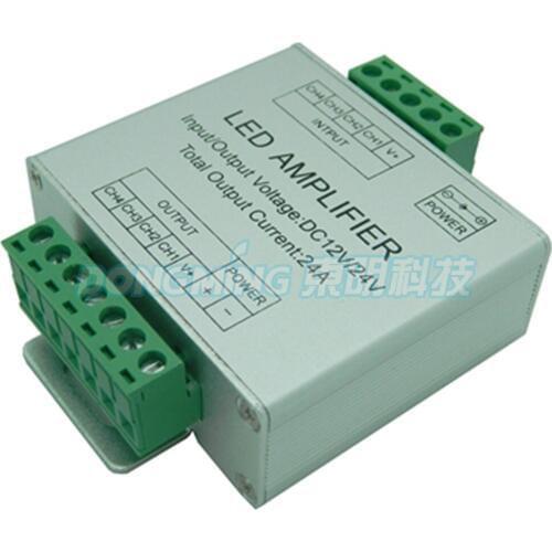 Aluminum covered 4 channel RGBW amplifier LED controller amplifier 6A current LED strip amplifier LED RGBW amplifier 4 circuit