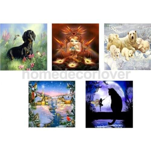 5D Diamond Painting Embroidery DIY Paint By Diamond Kit Home Wall Decoration 40x30cm