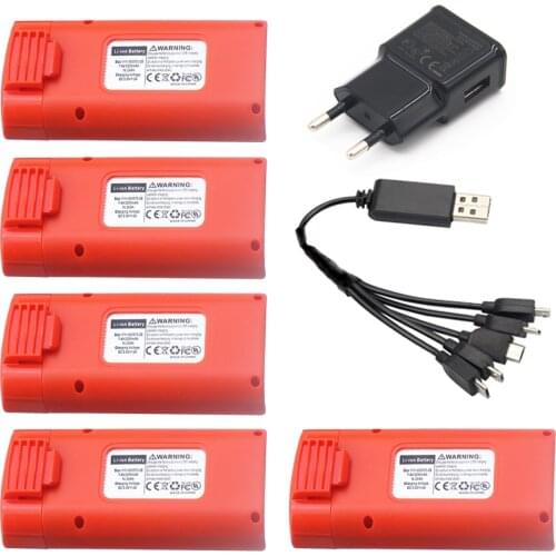 7.4V 2200mAh Lipo Battery with 5 in1 charger For SG108 SG-108 Drone RC Quadcopter Spare Parts Drone Rechargeable Battery