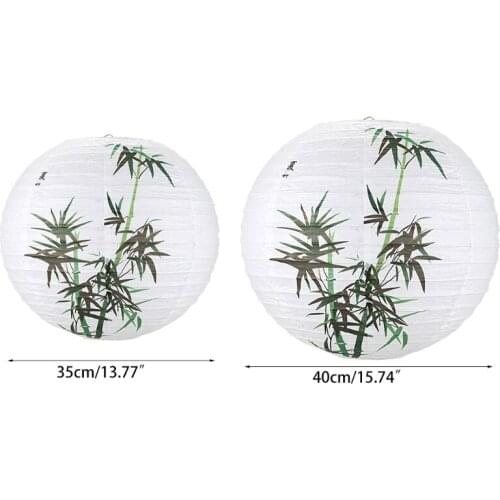 Lamp Shade Paper Lantern Oriental Style Light Decoration, Bamboo