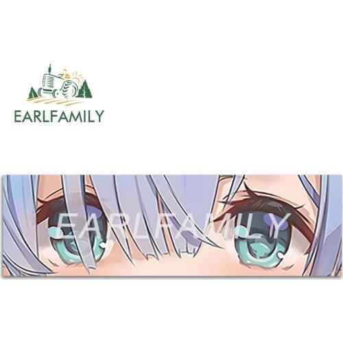 EARLFAMILY 13cm x 3.9cm for Rem Peek Eyes Car Stickers Waterproof Fine Decal Motorcycle Vinyl RV Car Wrap Campervan Sticker