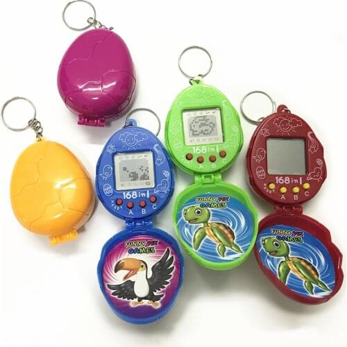 Dinosaur Egg Shaped Electronic Pets Tamagotchi 90S Nostalgic 168 Pets In One Virtual Cyber Digital Pet Toys Pixel Funny Play Toy