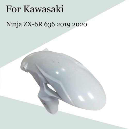 For Kawasaki Ninja ZX-6R 636 2019 2020 Motorcycle Unpainted Front Mudguard Fender ABS Injection Fairing ZX 6R 19-20 Accessories