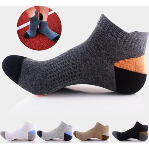 DOIAESKV 3 Pairs/lot Cotton Socks Men Fashion Short Socks Male Boat Socks Shallow Mouth Absorb Sweat Basketball Socks