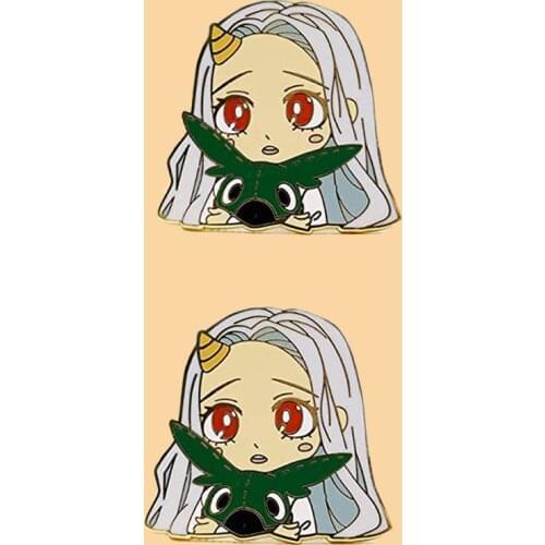 My Hero Academia Smiling Eri Enamel Brooch Pin Backpack Hat Bag Collar Lapel Pins Badges Women Mens Fashion Jewelry Accessories