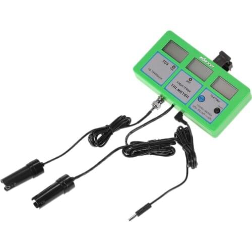 KKmoon 4 in 1 pH Meter Multi-parameter Water Quality Tester Digita Water Quality Monitor RH / EC(TDS) / TEMP Multiparameter