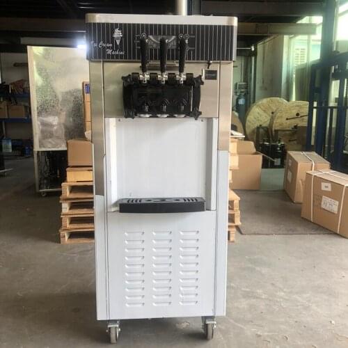 Three flavors soft ice cream machine big capacity 22-26L/H