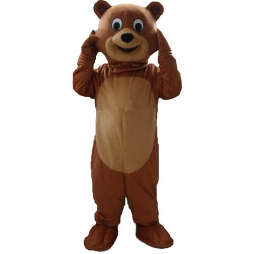 Cute Plush Bear Mascot Costume Animal Cosplay Party Fancy Dress Halloween Christmas Adult Parade Set Dropshipping