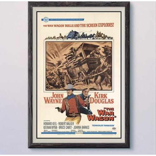 N535 THE WAR WACON Vintage Classic Movie Wall Silk Cloth HD Poster Art Home Decoration Gift