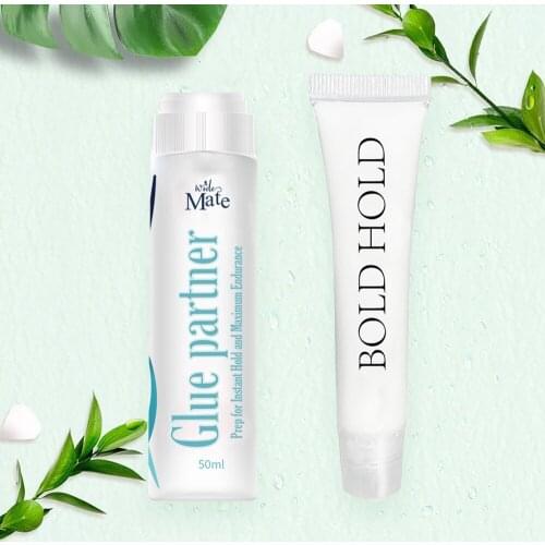 Wholesale Custom Labels 20ml Waterproof Invisibility Lace Glue and 1.69oz(50ml) Sweatproof Skin Protector