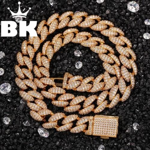THE BLING KING 12mm Cubic Zirconia Tennis Lovely Top Quality Hiphop Necklace Luxury Full Iced Out CZ Jewelry For Men Women Dro