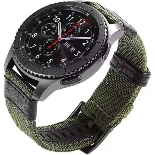 20mm 22mm watch strap For Samsung Galaxy watch 3 46mm Sports Nylon Strap Active 2 44mm 40mm Gear S3 Frontier Classic Wristband