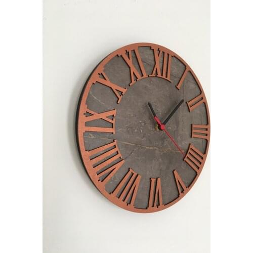 North Designed the Gordian Copper Roman Decorative Wall Clock 30 Cm